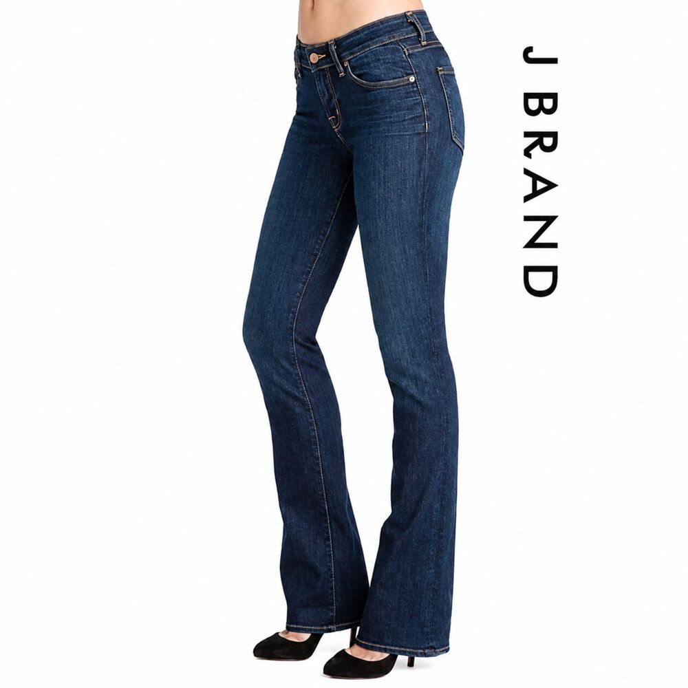 J Brand Dark Wash Bootcut Jeans Waist 28P Denim Inseam 28 in
